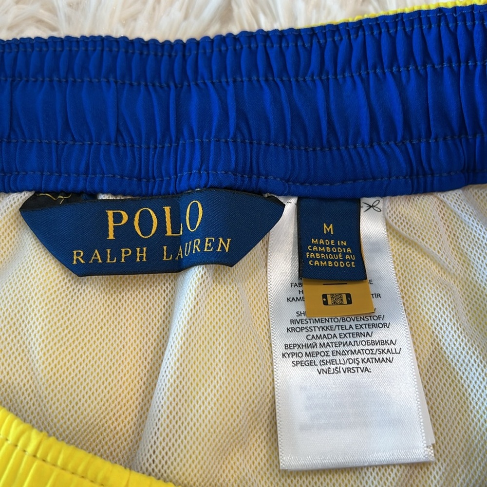 Polo Ralph Lauren Men’s Yellow Swim Shorts Size M - Picture 7 of 15